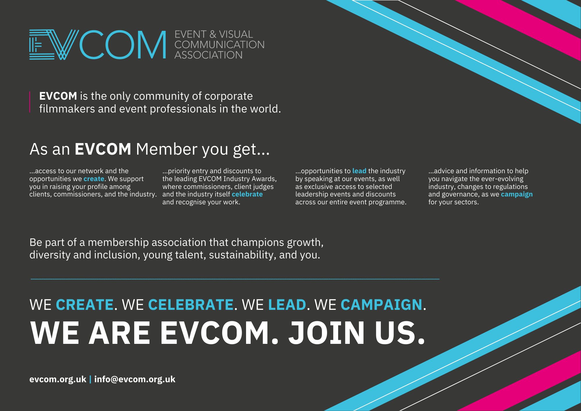 EVCOM Flyer page