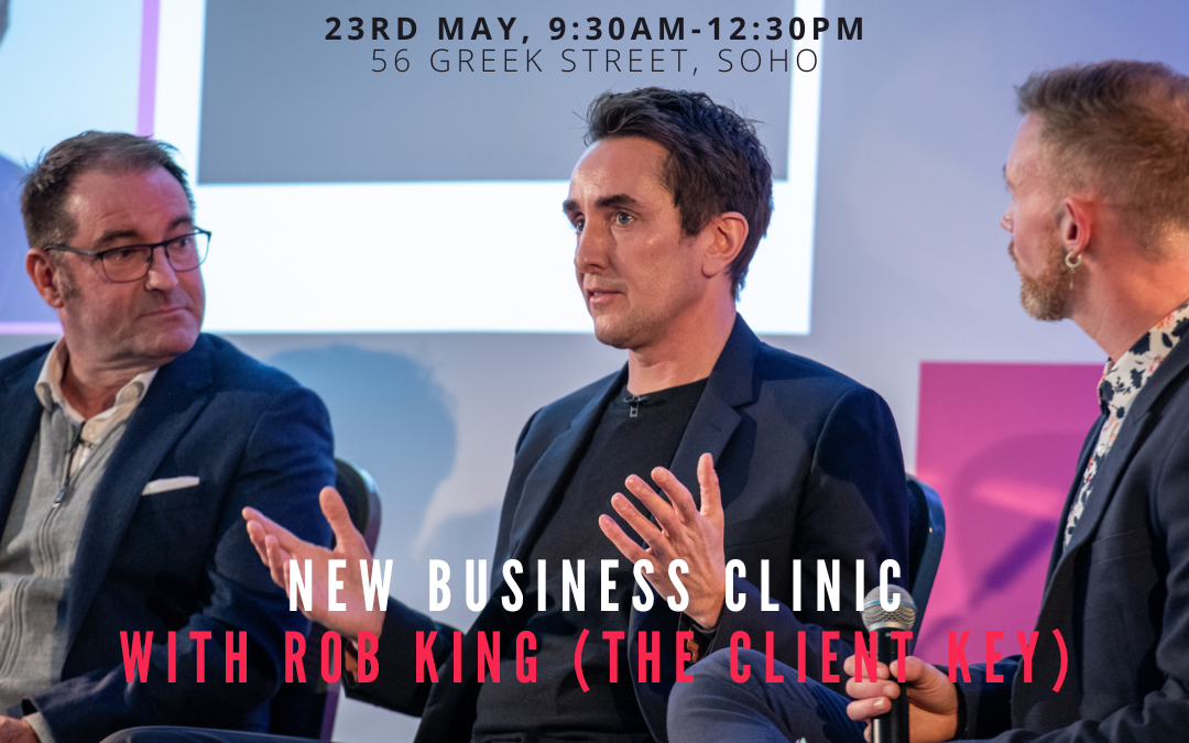 Rob King (The Client Key) to lead New Business Clinic for EVCOM